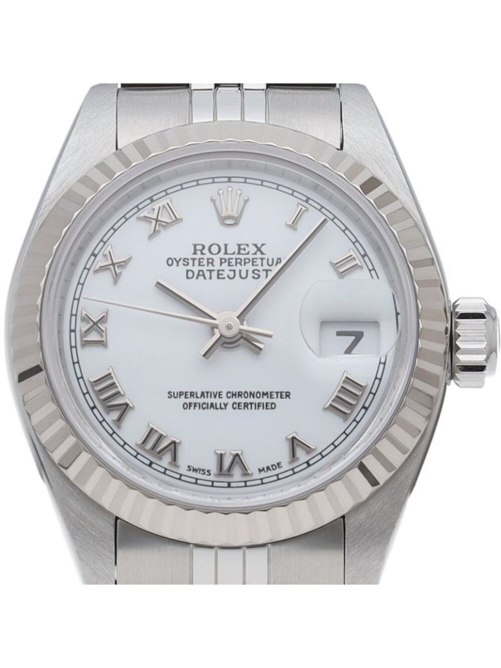 Rolex Datejust Watch 18K White Gold SS